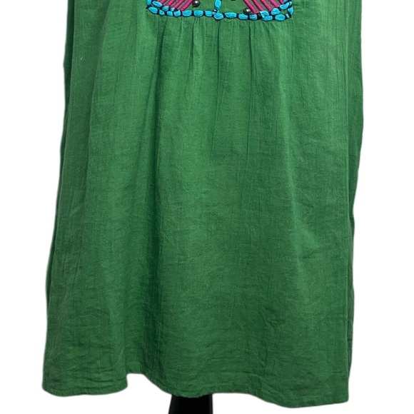 Double D Ranch 100% Cotton Gauze Sz XS Boho Embroidered Sleeveless Blouse - Picture 4 of 11